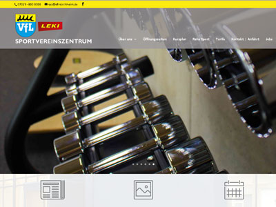 Sportvereinszentrum Website